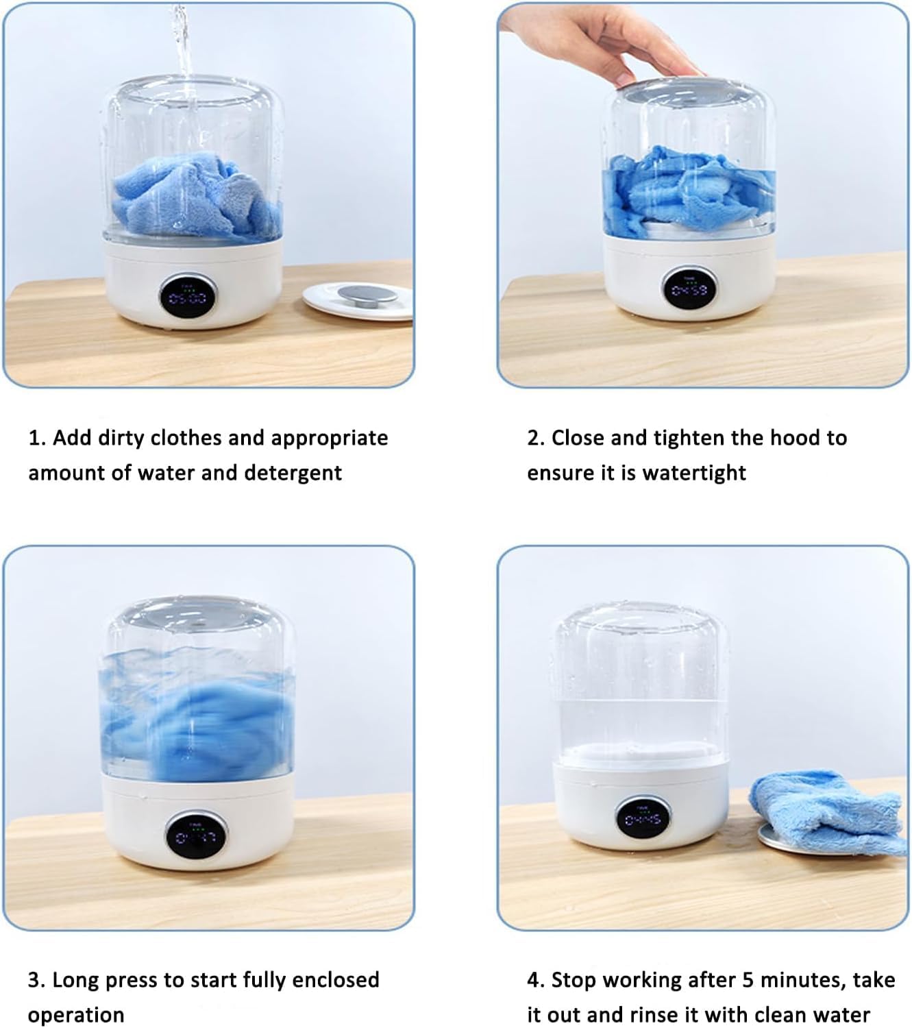 غسالة صغيرة لاسلكية محمولة 